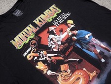 Brain Candy x Mortal Kombat Midway Arcade Magazine Ad t-shirt sz XXL kano rayden