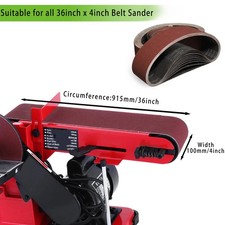 Sanding Belts,6pcs 100 x