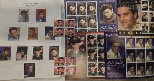 Elvis presley stamp collection - presley,