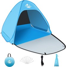 Pop Up Beach Tent Automatic UV50+ Protection Sun Shelter 2-3 Man Wind Protection