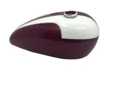 Triumph T140 Aubergine & White