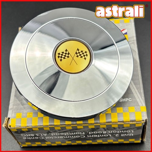 Chrome horn push button - button, centre