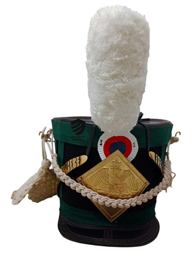 French shako helmet with - helmet, white