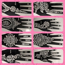 Henna Stencils Hand Mehndi Art Template Lace Body Temporary Tattoo