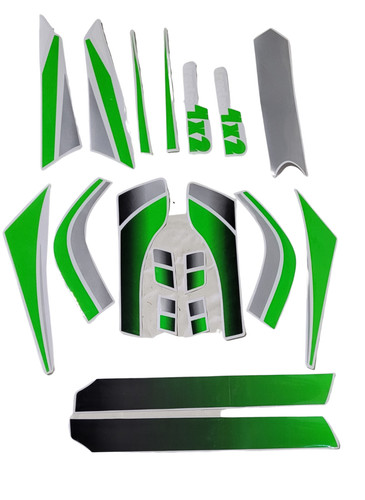 St104 green sticker decal set - green,