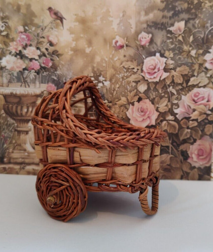 Wicker baby pram crib - baby, /