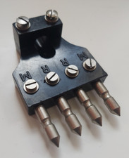 WW2 BRITISH ARMY MILITARY FIELD TELEPHONE LINE EQUIPMENT 4 WAY MALE PLUG YA1182