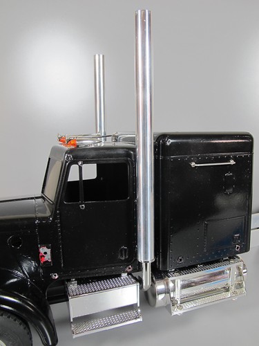 Pair aluminum exhaust straight - pair,