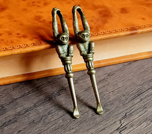 2pc mini spoon brass - 2pc,