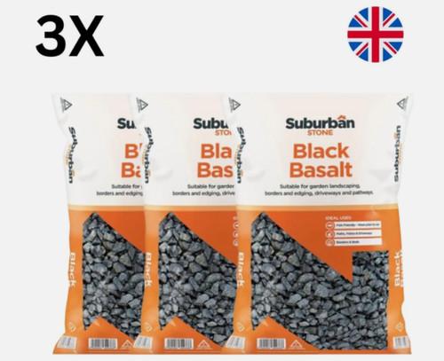 Black basalt decorative - black,