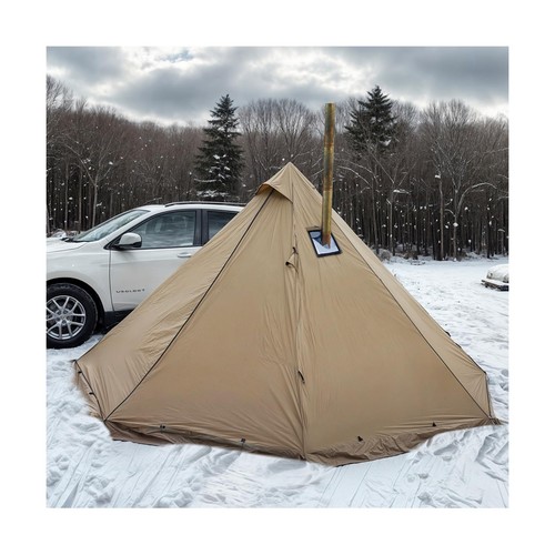 Camping hot tent with wood - hot,
