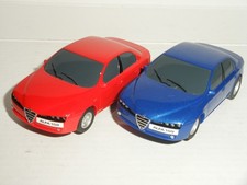 12V MICRO Scalextric - Pair of Alfa Romeo 159 Red / Blue - Exc. Cdn.