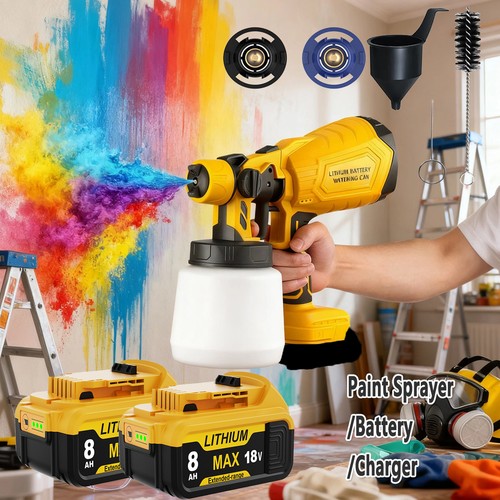 Cordless paint sprayer - paint, fence