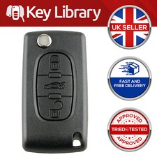 3 Button Remote Flip Car Key