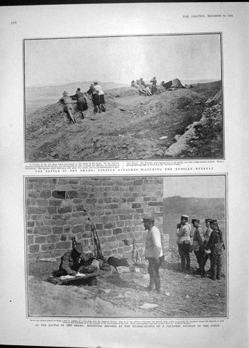 Original old antique print - old,