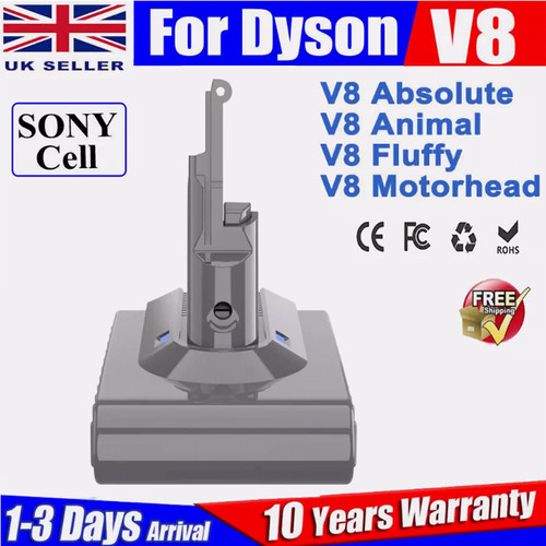 6400mah ion for dyson - v8, li-ion