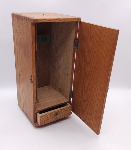 Vintage wooden microscope box - microscope,