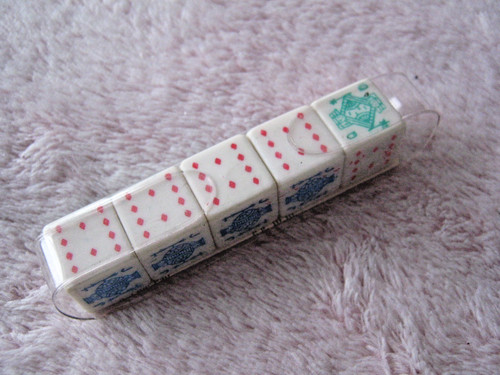 Vintage set poker dice - of, 5