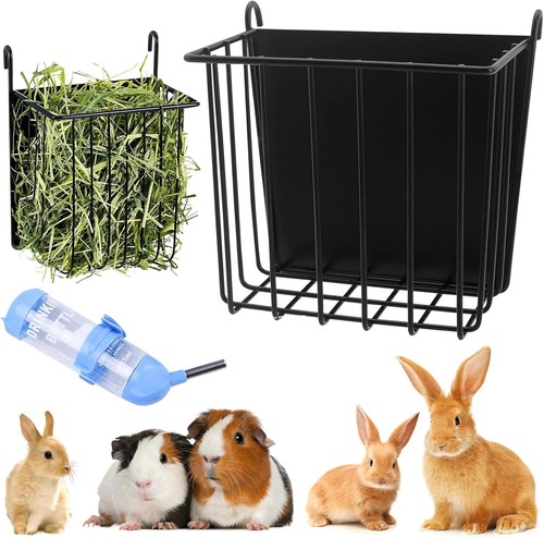 Rabbit hay feeder metal - rabbit,