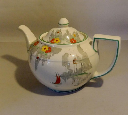 Vintage burleigh ware teapot - vintage,