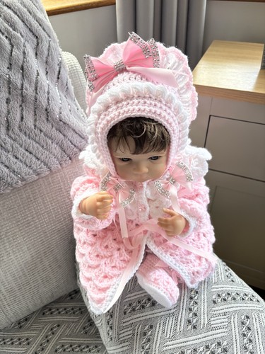 Baby cardigan bonnett - cardigan,