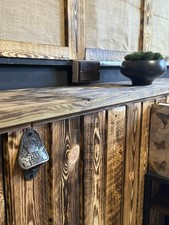 1m² Scorched Reclaimed Pallet Wood  Wall Cladding Recycled Timber Planks Boards