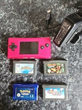 Fully Workin Gd Condition Gameboy Micro Pink  With Charger And Games