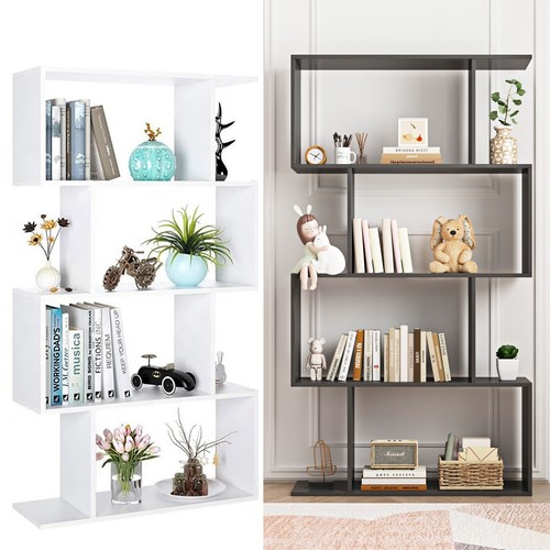Bookcase shaped tier - s-shaped,