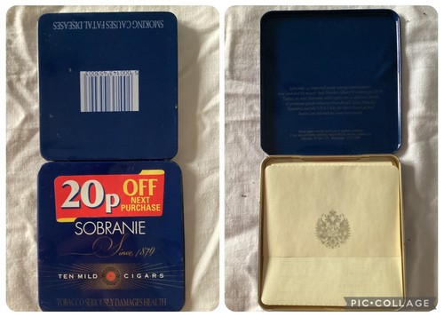 Sobranie cigar tin - sobranie, (empty)