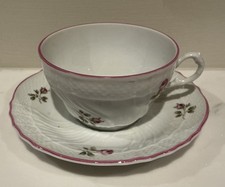 Richard Ginori Roselline Hand Painted Porcelain Cup And Saucer Set