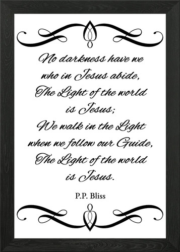 Jesus light the - the, world