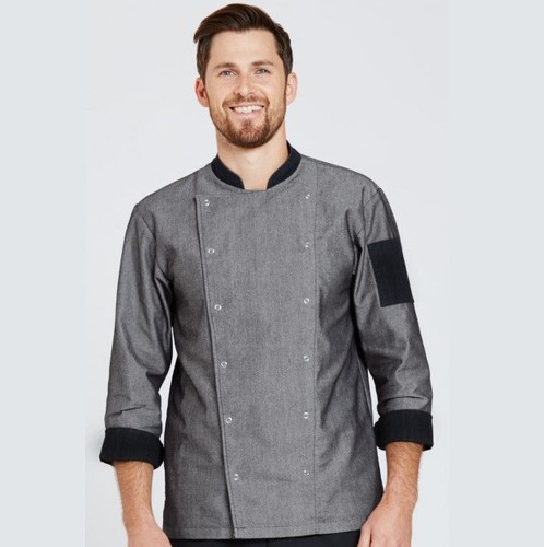 Mens grey denim - grey, chef