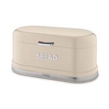 Tower Belle Bread Bin, Airtight Steel Body, Chantilly Cream & Chrome T826170CHA