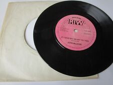 John McLean / Mad Professor  If I Give My Heart To You / Doppler Effect 7inch