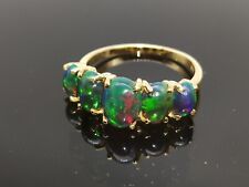 Black Opal Ring-14k Black Opal Ring-Black Opal Jewelry-Black Opal Silver Ring