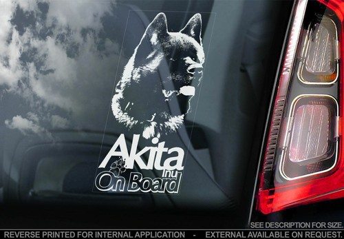 American akita car sticker - akita,
