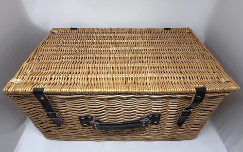 Wicker picnic basket hamper - wicker,