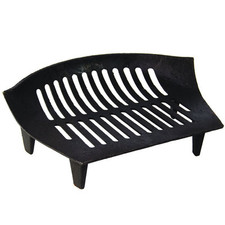 Fire Grate Cast Iron Black 14"