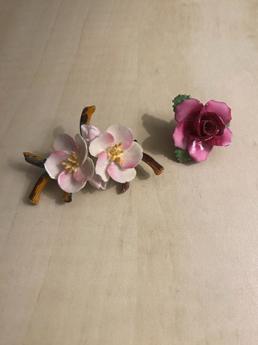 Vintage bone china flower - vintage,