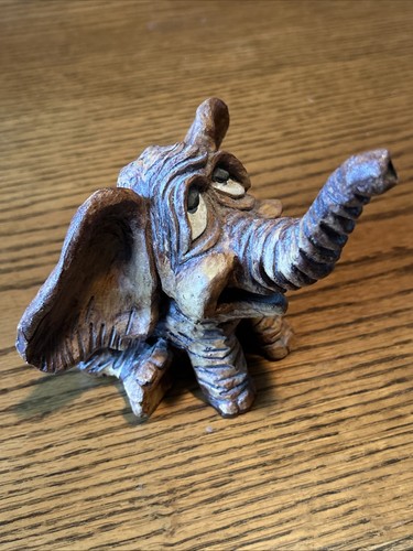Vintage wood elephant - vintage,