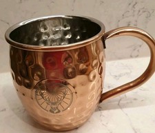 Jagermeister beaten copper Moscow mule cup deer logo 4" 2nd Of 2 