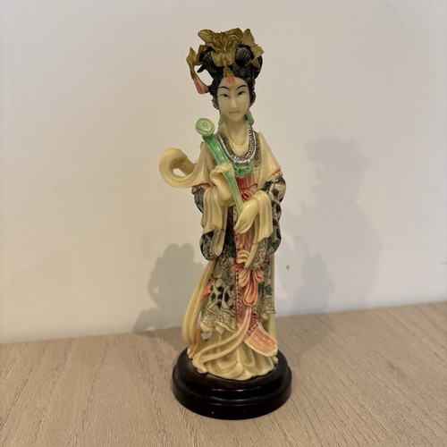Chinese hand carved resin lady - carved,