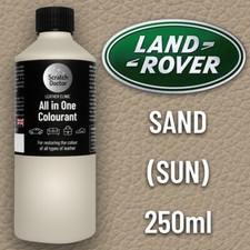 Leather Paint LAND ROVER Car Seat SAND SUN All in One 250ml Dye for Repairing