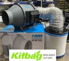 Grow Tent Fan Kit with Carbon