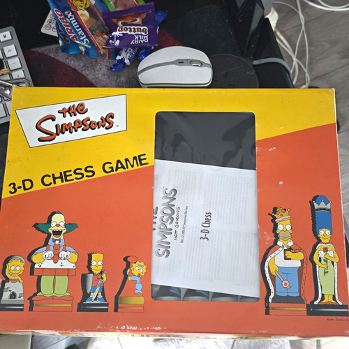 The simpsons chess game - 3-d,