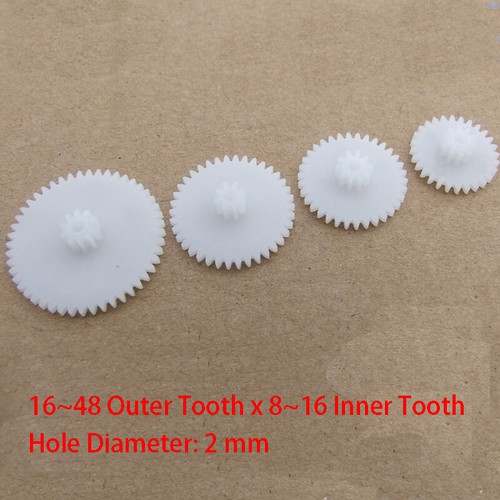 Teeth plastic gears - 16~48,