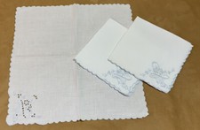 Three Vintage Dinner Napkins