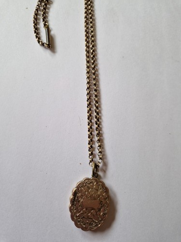 Pinchbeck locket chain - pinchbeck,