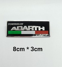 POWERED BY ABARTH Fiat Sport 3D Badge Emblem Sticker 500 595 124 
