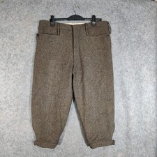 Purdey Breeks Mens Size W38 Brown Tweed Plus Fours Shooting Country Barleycorn